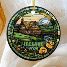 Beautiful Imitats Glass Ireland Souvenir