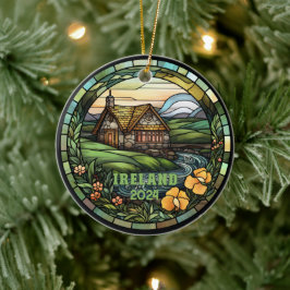 Beautiful Imitats Glass Ireland Souvenir Keramik Ornament