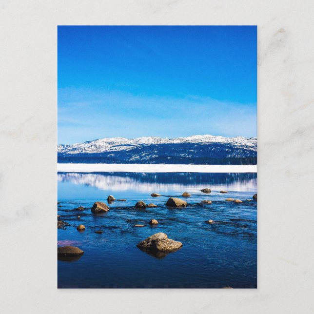 "Beautiful in Blue" Postkarte (Vorderseite)