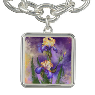 Beautiful Iris Blume Bracelet Armband