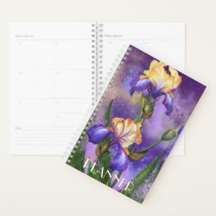 Beautiful Irises Planner Planer