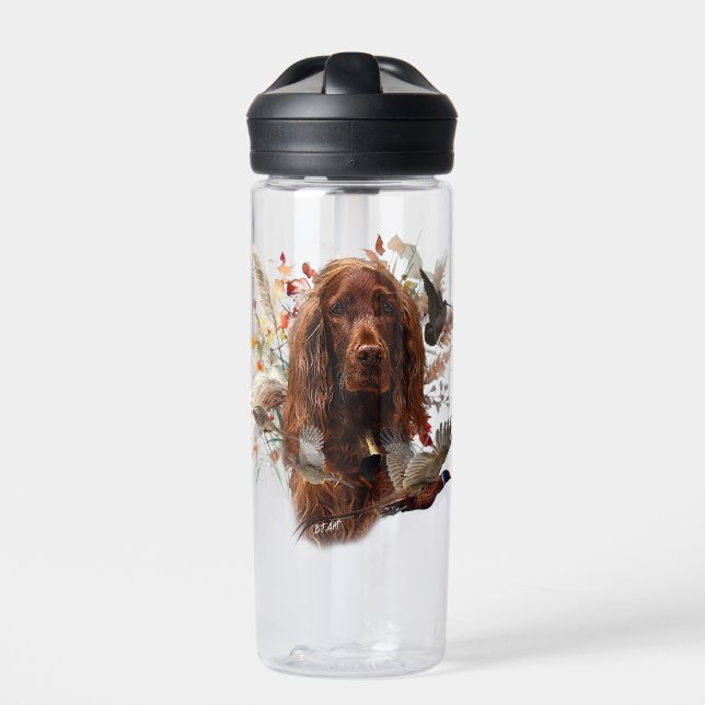 Beautiful Irish Red Setter Trinkflasche (Vorderseite)