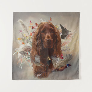 Beautiful Irish Red Setter Wandteppich
