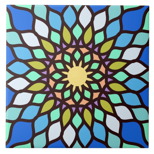 Beautiful islamic mosaic pattern tile fliese (Vorderseite)