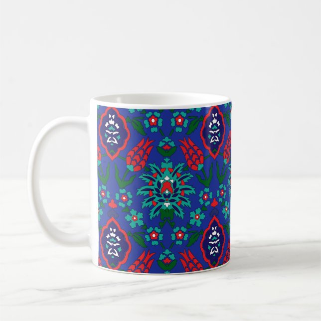 💙 Beautiful Iznik Türkisches Muster Kaffeetasse (Links)