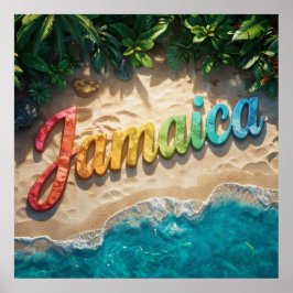 beautiful jamaica poster