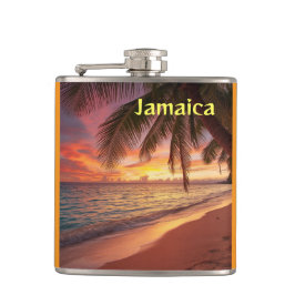 Beautiful jamaica sunset flachmann