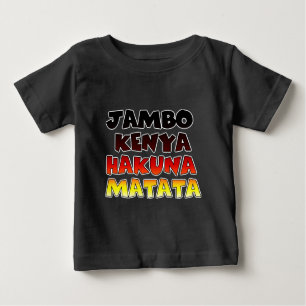Beautiful Jambo Kenya Hakuna Matata Schöne Aussich Baby T-shirt