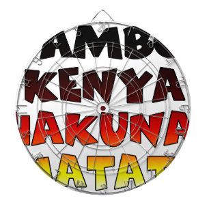 Beautiful Jambo Kenya Hakuna Matata Schöne Aussich Dartscheibe