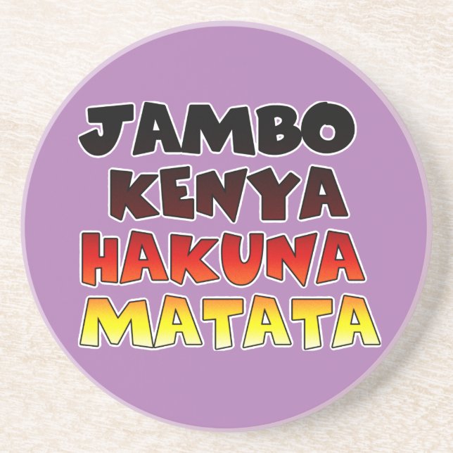 Beautiful Jambo Kenya Hakuna Matata Schöne Aussich Getränkeuntersetzer (Vorne)