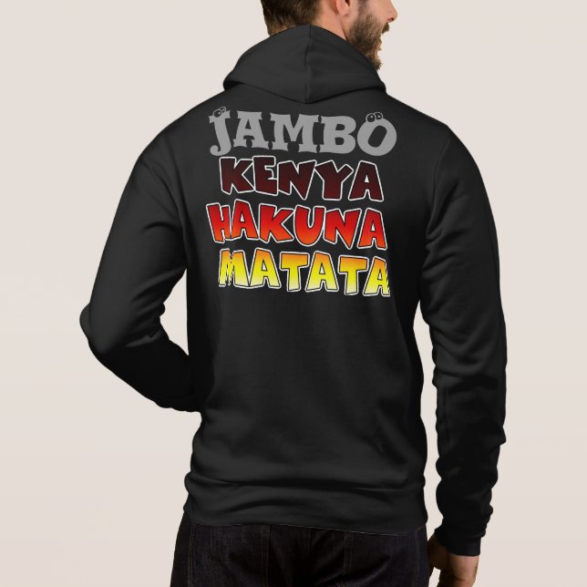 Beautiful Jambo Kenya Hakuna Matata Schöne Aussich Hoodie (Rückseite)