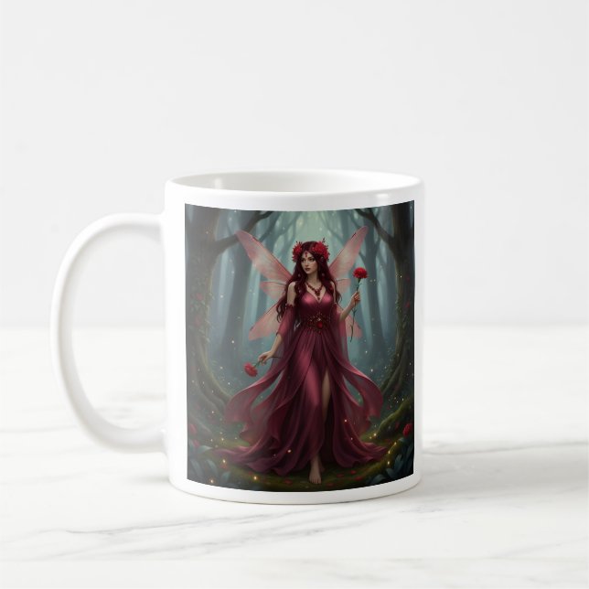 Beautiful January Garnet Fairy Kaffeetasse (Links)