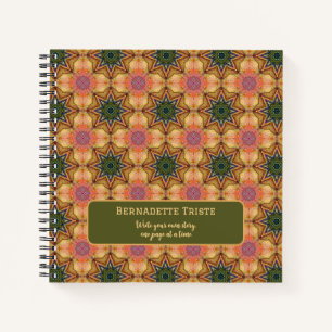 Beautiful Jewel Toned Individuelle Name Sprichwort Notizbuch