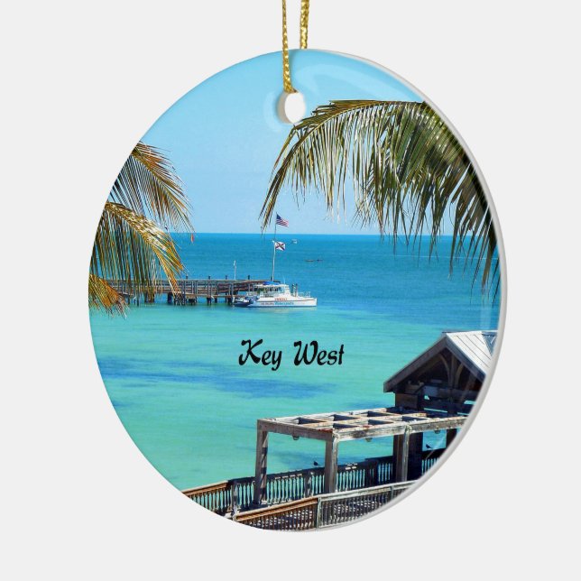 Beautiful Key West, Florida Keramik Ornament (Links)
