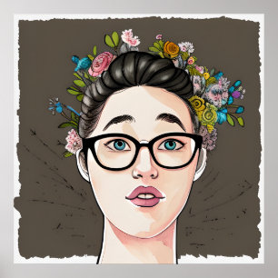 Beautiful Kinda Nerdy Girl Poster