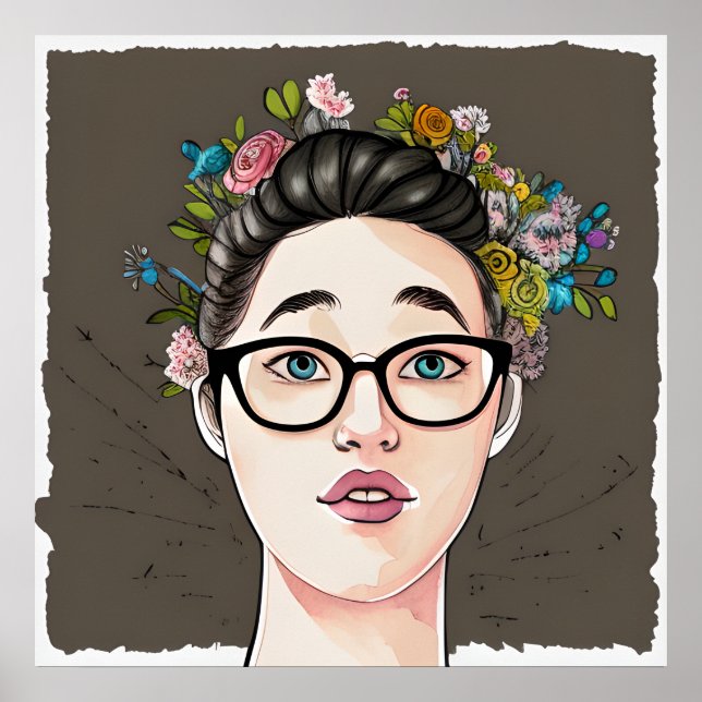 Beautiful Kinda Nerdy Girl Poster (Vorne)