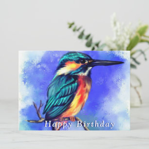 Beautiful Kingfisher Bird - Happy Birthday