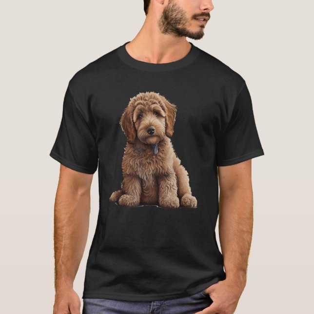 Beautiful Labradoodle Labrador Poodle Motif  Famil T-Shirt (Vorderseite)