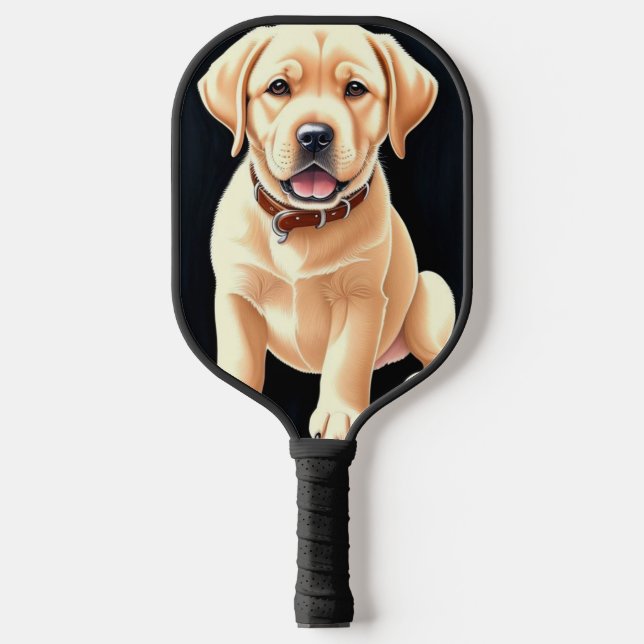 Beautiful Labrador Retriever Pickleball Schläger (Vorderseite)