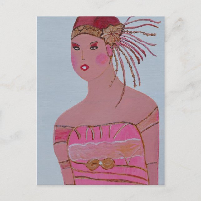 Beautiful Lady 3.JPG Postkarte (Vorderseite)