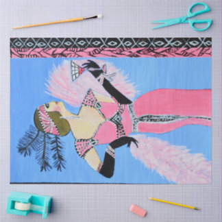 Beautiful lady  seidenpapier