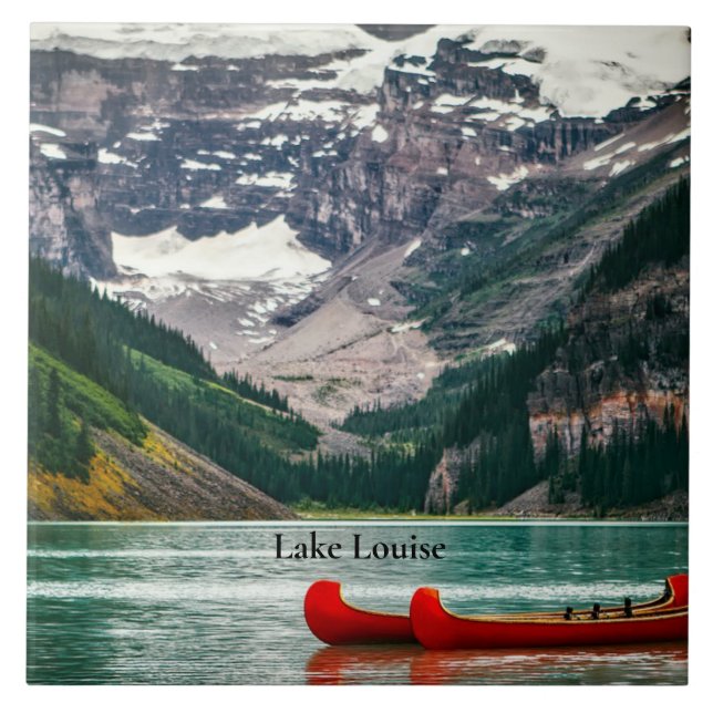 Beautiful Lake Louise, Kanada Fliese (Vorderseite)