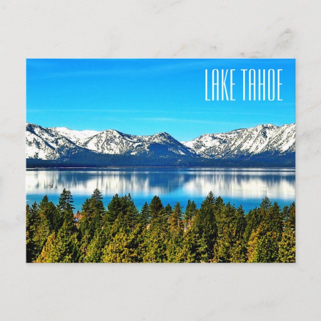 Beautiful Lake Tahoe Postcard Postkarte (Vorderseite)