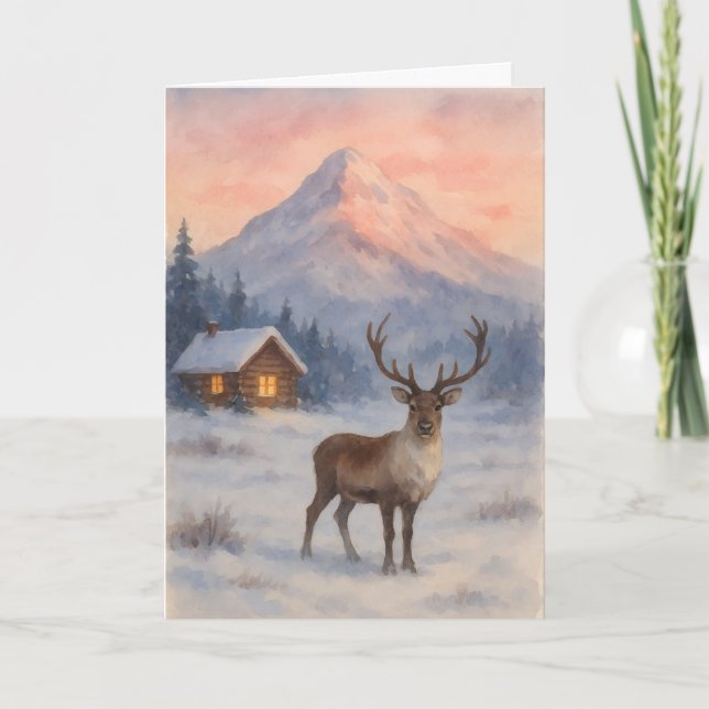Beautiful landscape Xmas card Karte (Vorderseite)