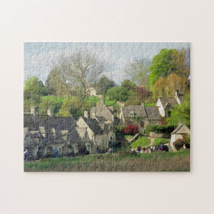 Beautiful Landschaftlich Bibury, Cotswolds, UK Puzzle