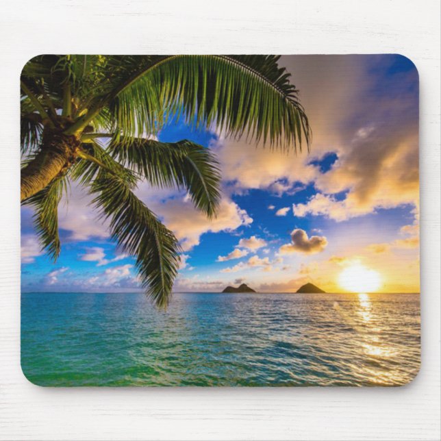 Beautiful Lanikai Beach Hawaii Mousepad (Vorne)