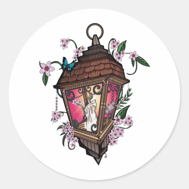 Beautiful Lantern   Runder Aufkleber (Vorderseite)