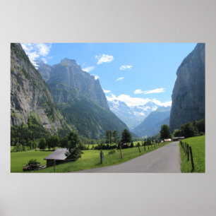 Beautiful Lauterbrunnen Valley, Switzerland Poster