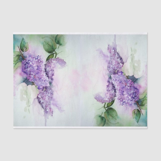 Beautiful Lavender Lilac Blume Tissue Paper Seidenpapier (Vorderseite)