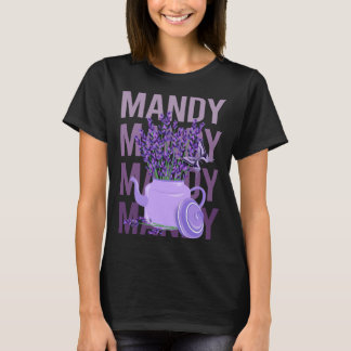 Beautiful Lavender - Mandy Name T-Shirt