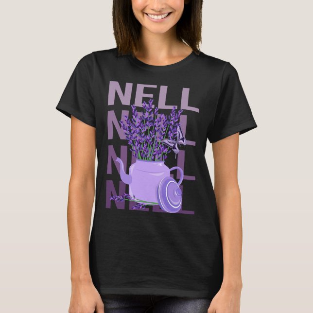 Beautiful Lavender - Nell Name T-Shirt (Vorderseite)