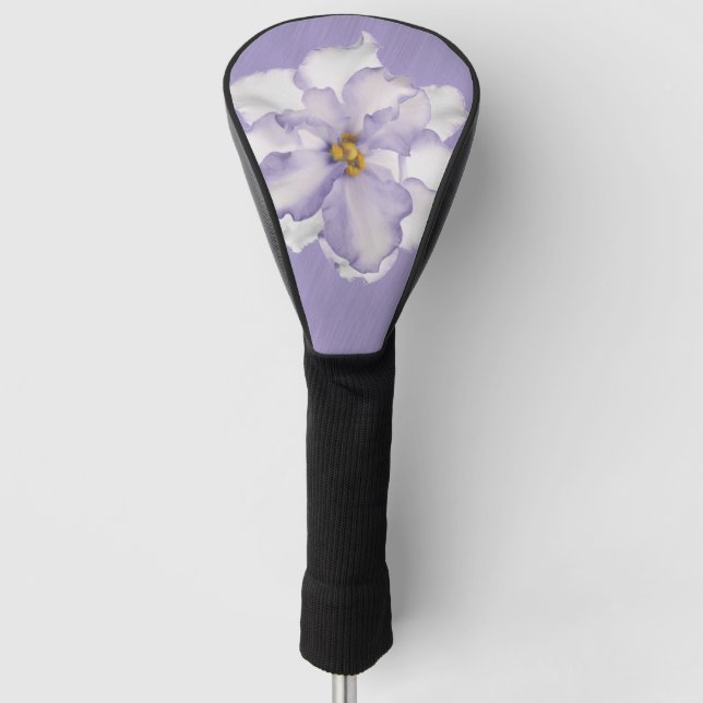 Beautiful Lavender Orchid Golf Headcover (Vorderseite)