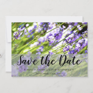 Beautiful Lavender "Save the Date" Wedding Einladung