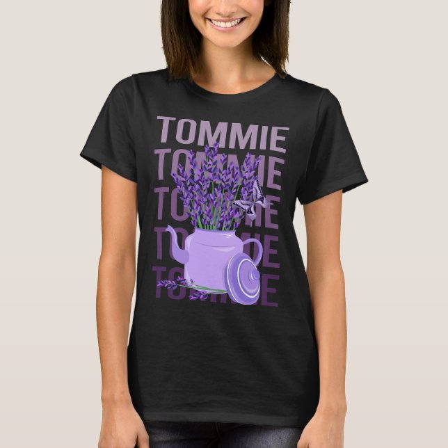 Beautiful Lavender - Tommie Name T-Shirt (Vorderseite)