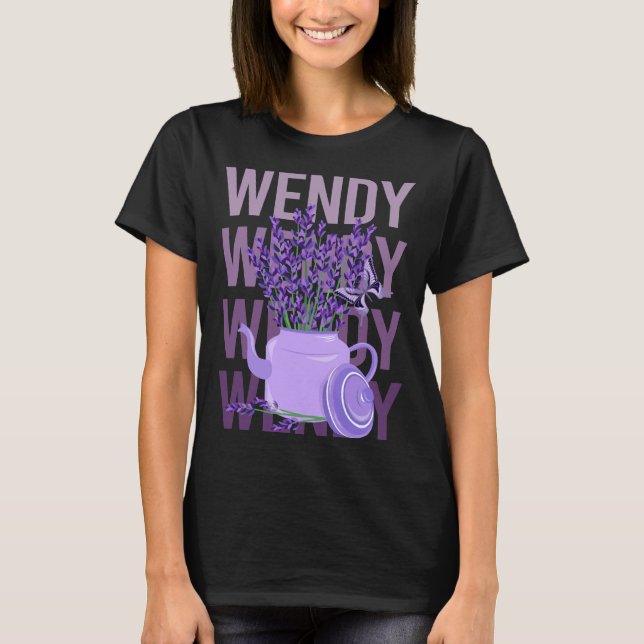 Beautiful Lavender - Wendy Name T-Shirt (Vorderseite)