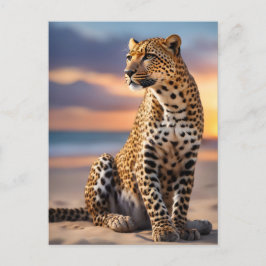 Beautiful Leopard Feiertagspostkarte