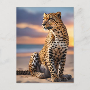 Beautiful Leopard Feiertagspostkarte