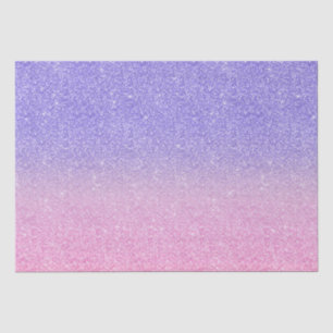 Beautiful Lila Pink Glitzer Ombre Seidenpapier