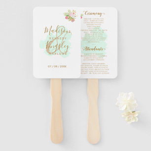 Beautiful Lime Green 💚 Botanic Boho Wedding Fächer