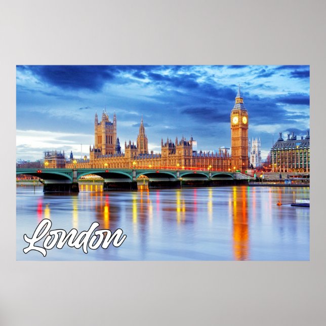 Beautiful London, England, Großbritannien Poster (Vorne)