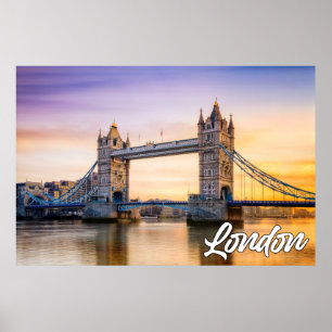 Beautiful London, England, Großbritannien Poster