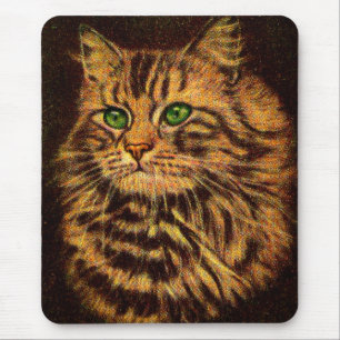 Beautiful Long Haired Tabby Cat Mousepad