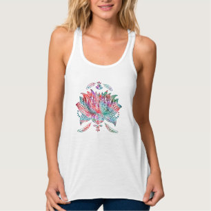Beautiful Lotus Blume Boho Kunst Tank Top