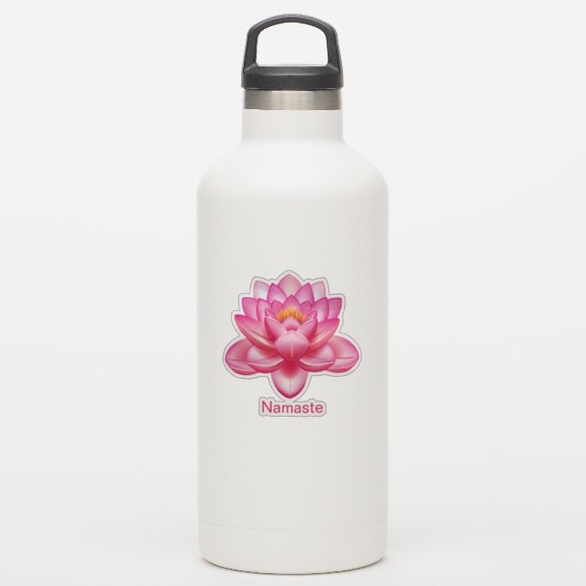 Beautiful Lotus Blume Sticker (Wassserflasche)