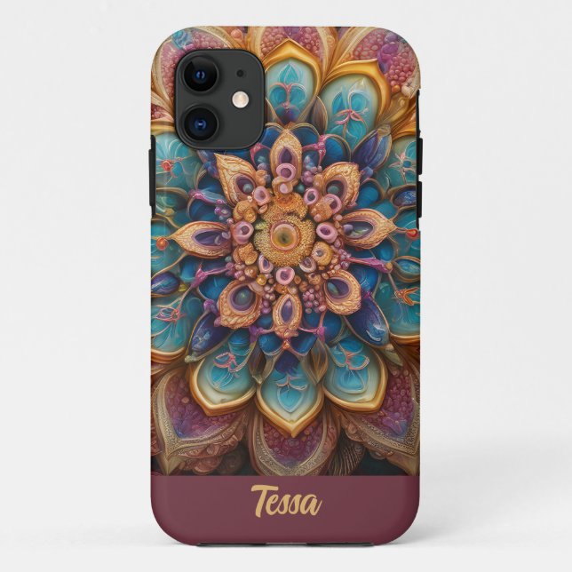 Beautiful Mandala Case-Mate iPhone Hülle (Rückseite)