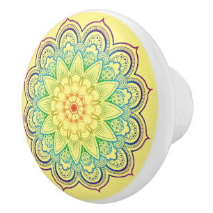 Beautiful Mandala Keramikknauf